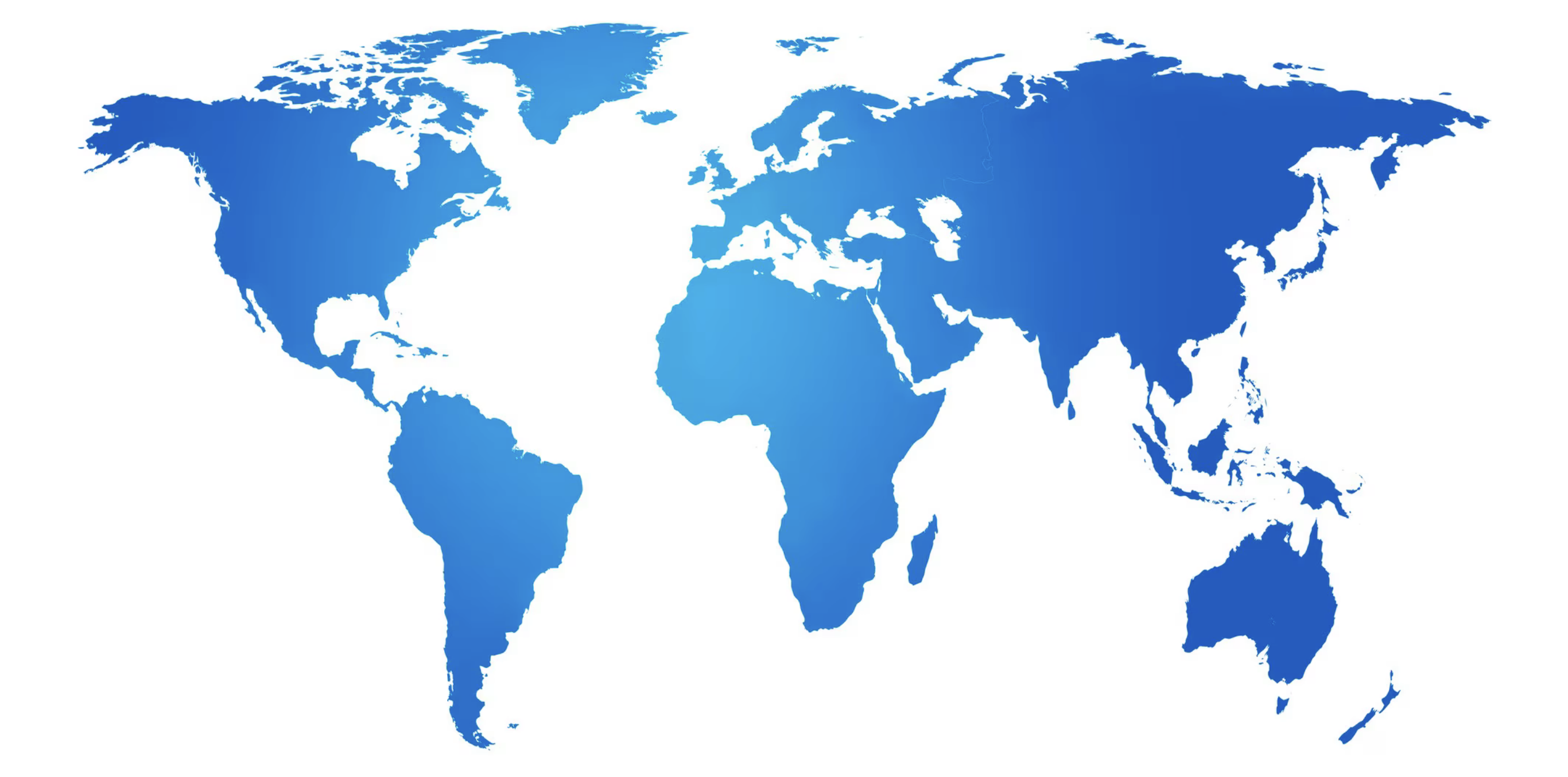 World map showing our global presence